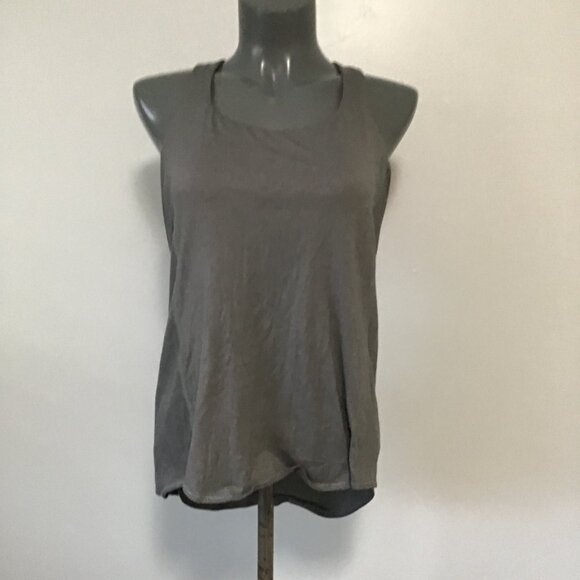 Lululemon Wild Tank Heathered Slate/Raspberry Glo Light Size 8 - Picture 1 of 12